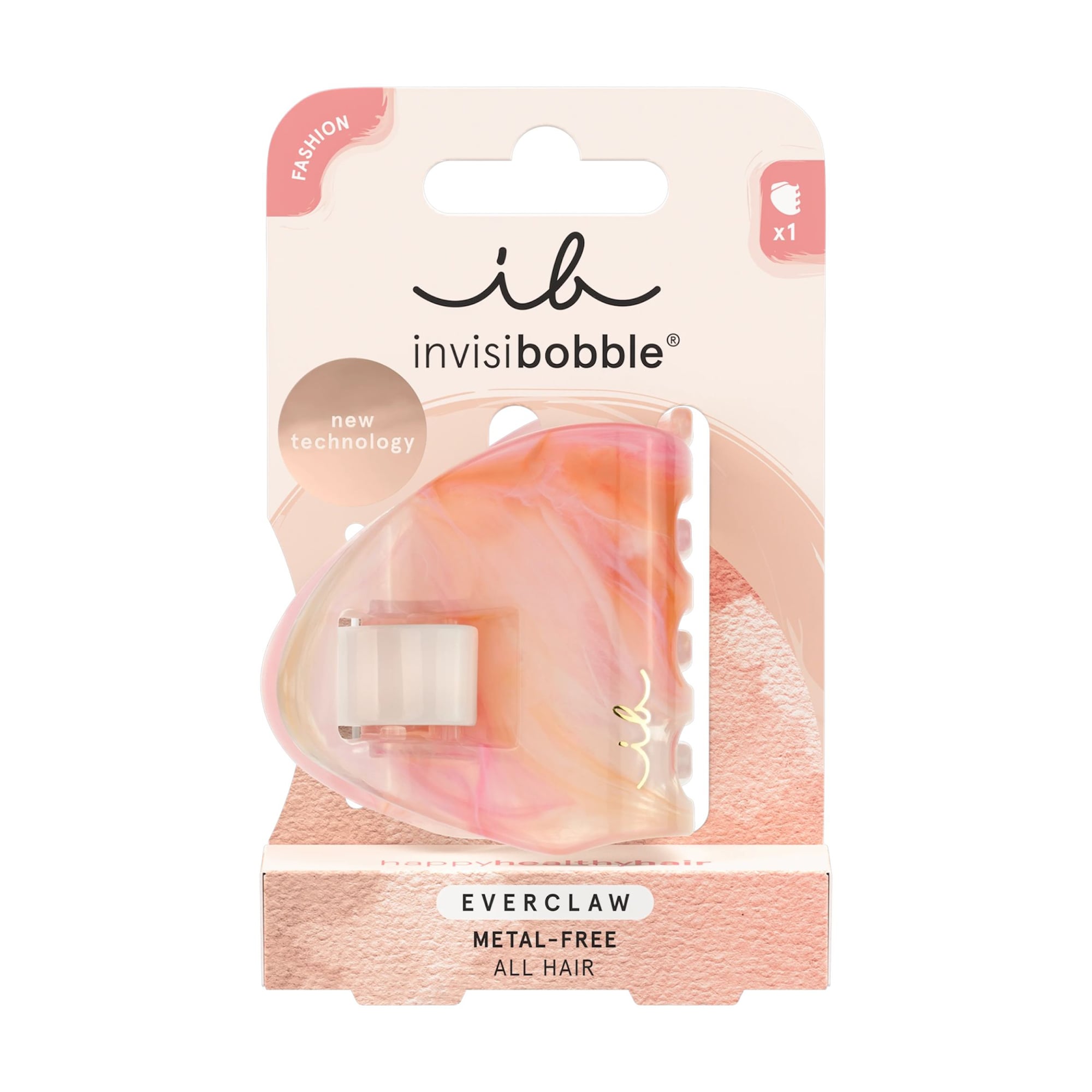 Заколка для волосся Invisibobble Everclaw M Pink Blossom, 1 шт
